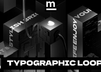 VideoHive 3D Abstract Typography Loops 39188658