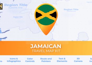 VideoHive Jamaica Map - Jamaican Travel Map 39800116