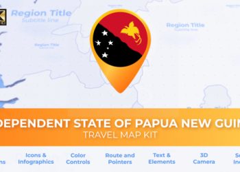 VideoHive Papua New Guinea Map - IIndependent State of Papua New Guinea Travel Map 39799186