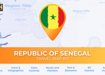 VideoHive Senegal Map - Republic of Senegal Travel Map 39799207