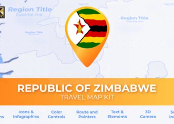 VideoHive Zimbabwe Map - Republic of Zimbabwe Travel Map 39799504
