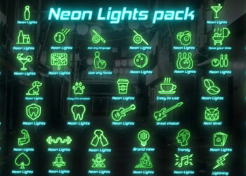 VideoHive Neon Lights Big Pack for Premiere Pro 43254550
