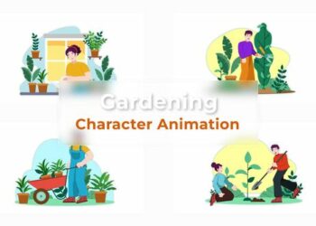 VideoHive Premiere Pro House Gardening Animation Scene 39691157
