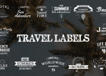 VideoHive Travel Labels 43329850