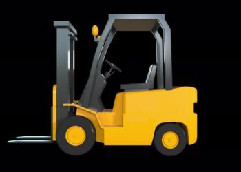 VideoHive Forklift moving Animation Loop 43414862