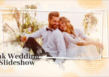 VideoHive Ink Wedding Slideshow 44736415