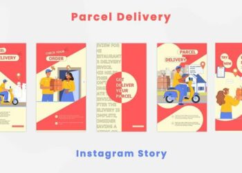 VideoHive Parcel Delivery Instagram Story 44334615