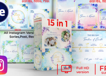 VideoHive 15 in 1 All Weddings Slideshow and Invitations 46138601