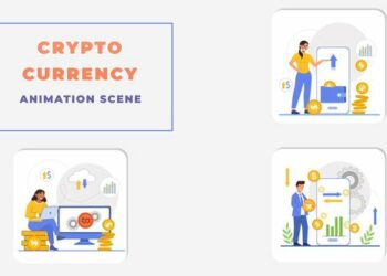 VideoHive Bitcoin Crypto Currency Animation Scene 43721207