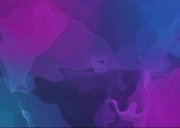 VideoHive Abstract Colorful Wavy Background in Vibrant Neon Blue and Purple Colors 47467452