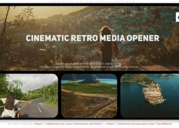 VideoHive Cinematic Retro Media Opener 47148301