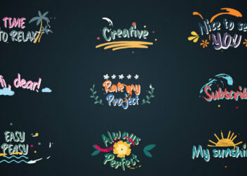 VideoHive Colorful Lyric titles #2 [After Effects] 46567111