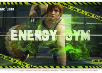 VideoHive Fire Energy Gym Promo 47240361