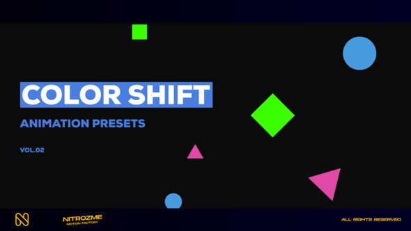VideoHive Color Shift Motion Presets Vol. 02 47667747