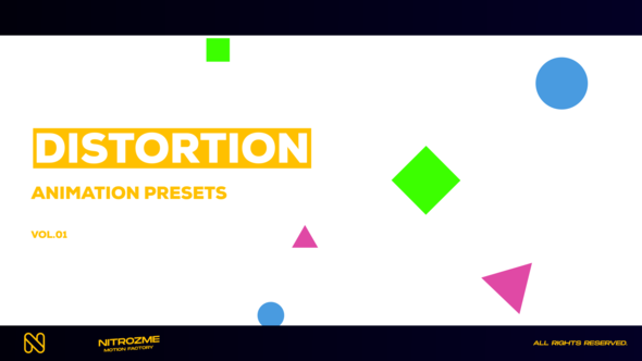 VideoHive Distortion Motion Presets Vol. 01 47667754