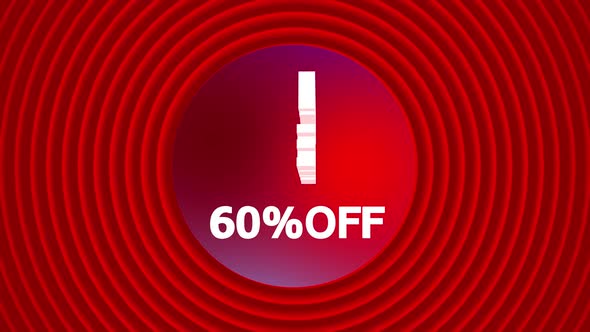 VideoHive Flash Sale Discount Badge 60 Percent Off Animation 47546813