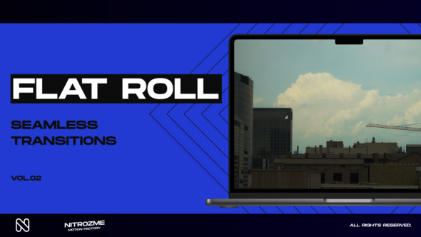 VideoHive Flat Roll Transitions Vol. 02 47616868