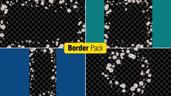VideoHive Flowers Border Pack V2 47547825