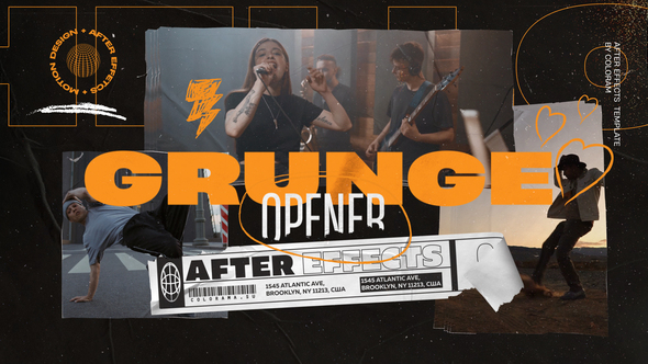 VideoHive Grunge Collage Opener 47241847