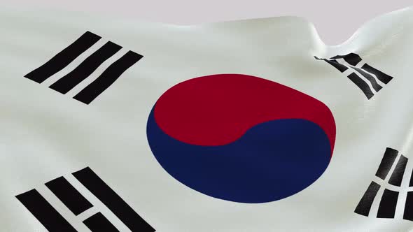 VideoHive Korea South Fabric Flag 47578027