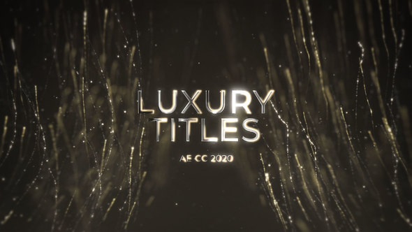 VideoHive Luxury Glitter Streaks Titles 47539829