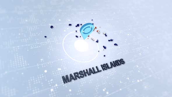 VideoHive Marshall Islands Map With Marker 47547852