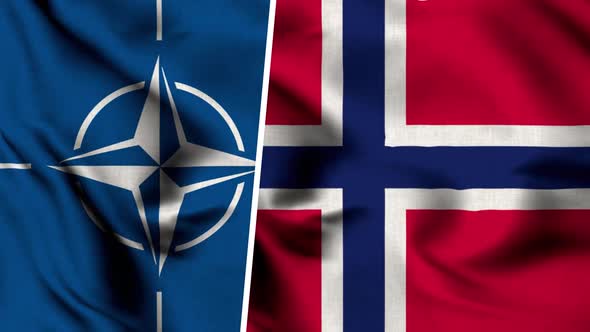 VideoHive Nato Flag And Flag Of Norway 47577944