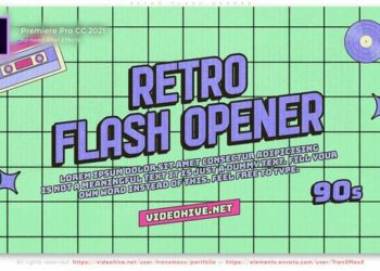 VideoHive Retro Flash Opener 47122234