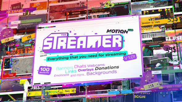 VideoHive The Streamer | Everything for Web • Twitch • Youtube • Live 29436832