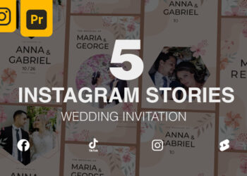 VideoHive Wedding Invitation | MOGRT | Instagram Stories 5 in 1 47045880