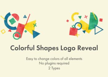 VideoHive Colorful Shapes Logo Reveal 48695054