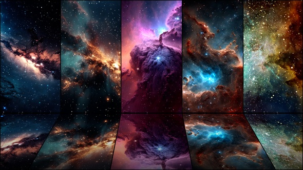 VideoHive Cosmos Backgrounds Pack 45860016