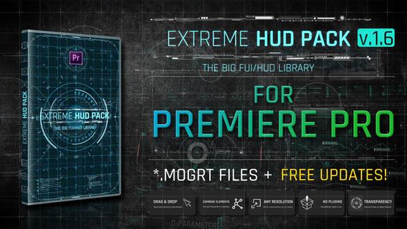 VideoHive Extreme HUD Pack For Premiere Pro 29077306